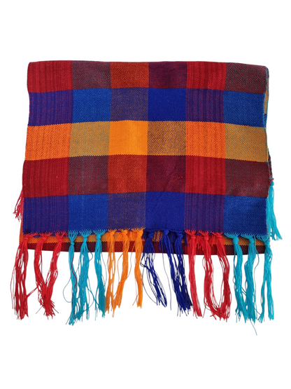 Tynt håndvevd skjerf i ull (4 varianter)